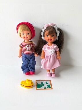 Barbie Kelly doll lot of 2 - Sailor Tommy and Flower Girl Maria
